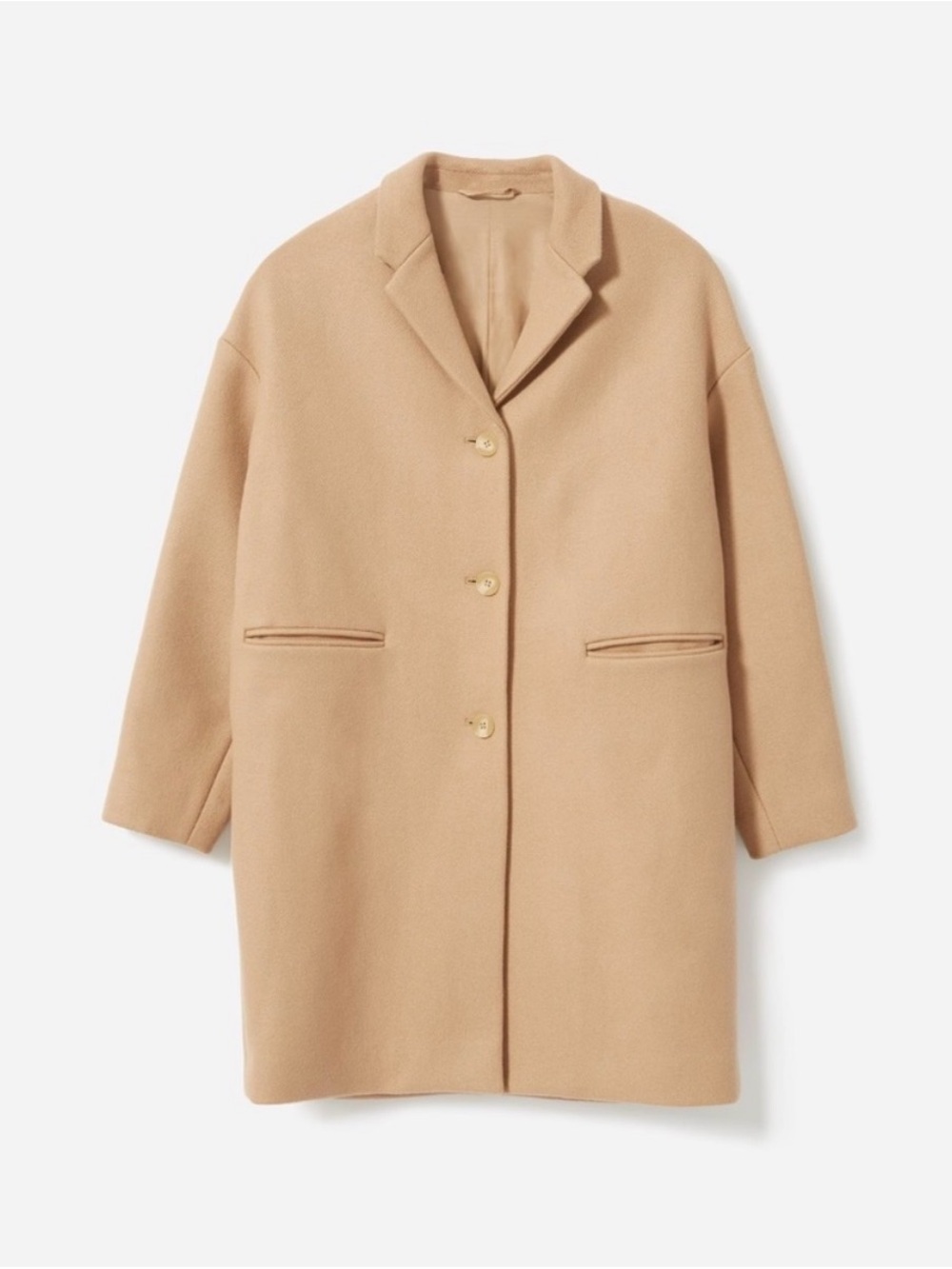 Everlane Wool Blend The Cocoon Coat in Camel